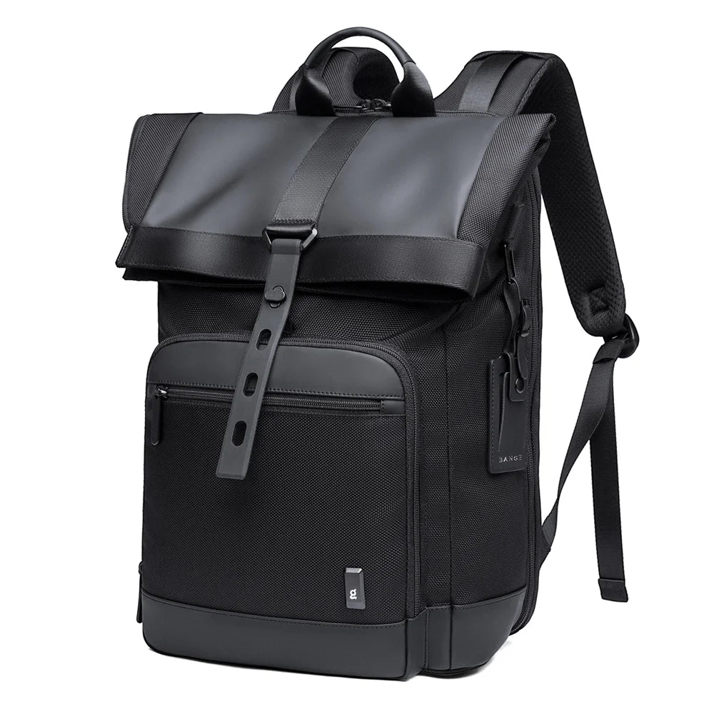 Mochila The Strappack de Bange Perú para uso diario y urbano, color negro, diseño disruptivo