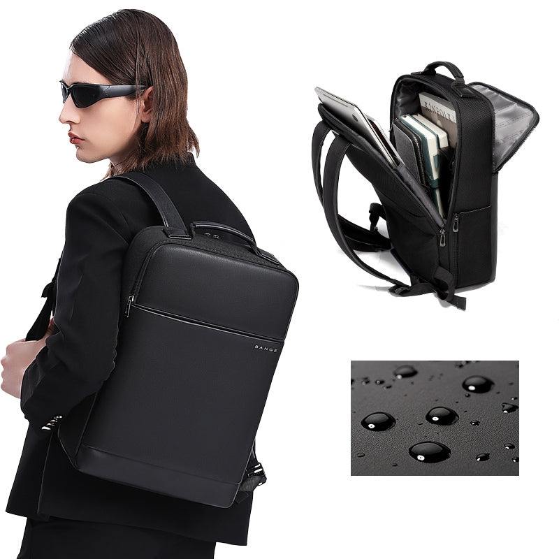 Mochila The Hugger de Bange Perú para oficina y trabajo, color negro, impermeable y con compartimiento portalaptop