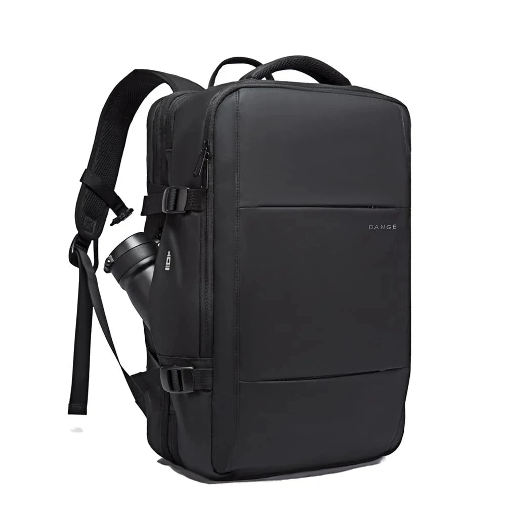 Mochila The Expandable Plus de Bange Perú para viajes, color negro, compartimiento tomatodo