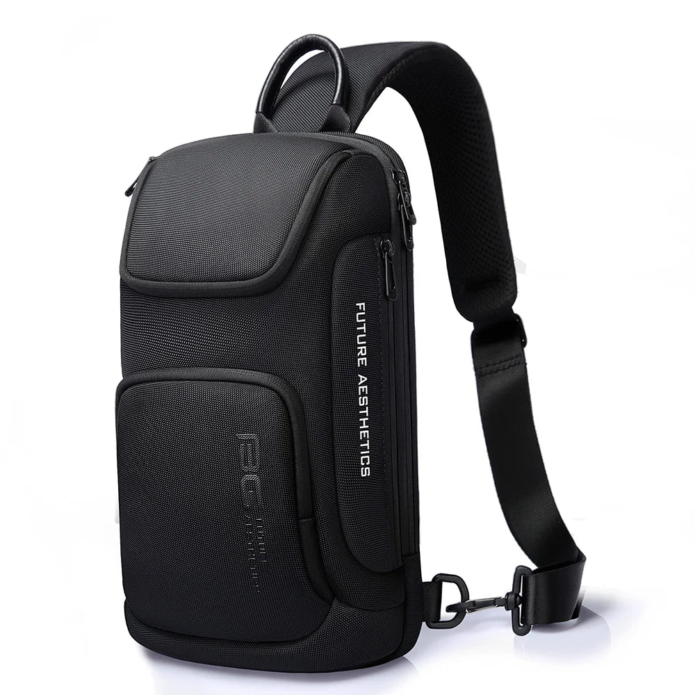 Pechera The Multipocket de Bange Perú para viajes y el día a día, color negro, diseño versátil